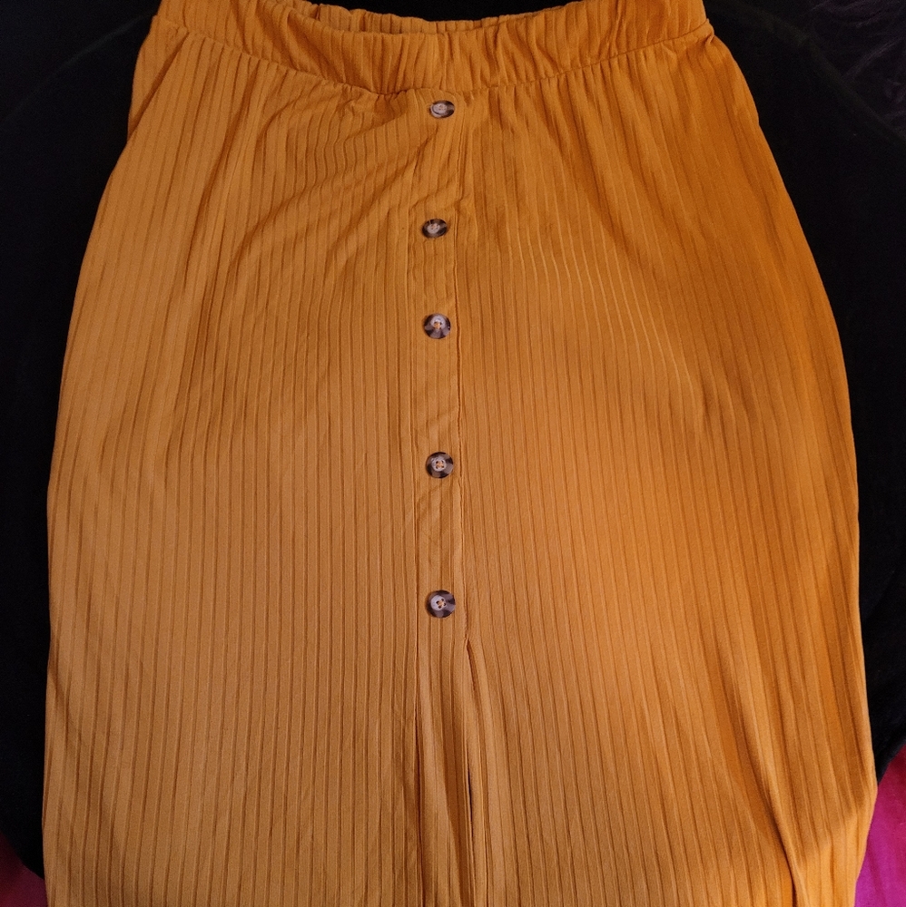 Mustard Yellow Skirt